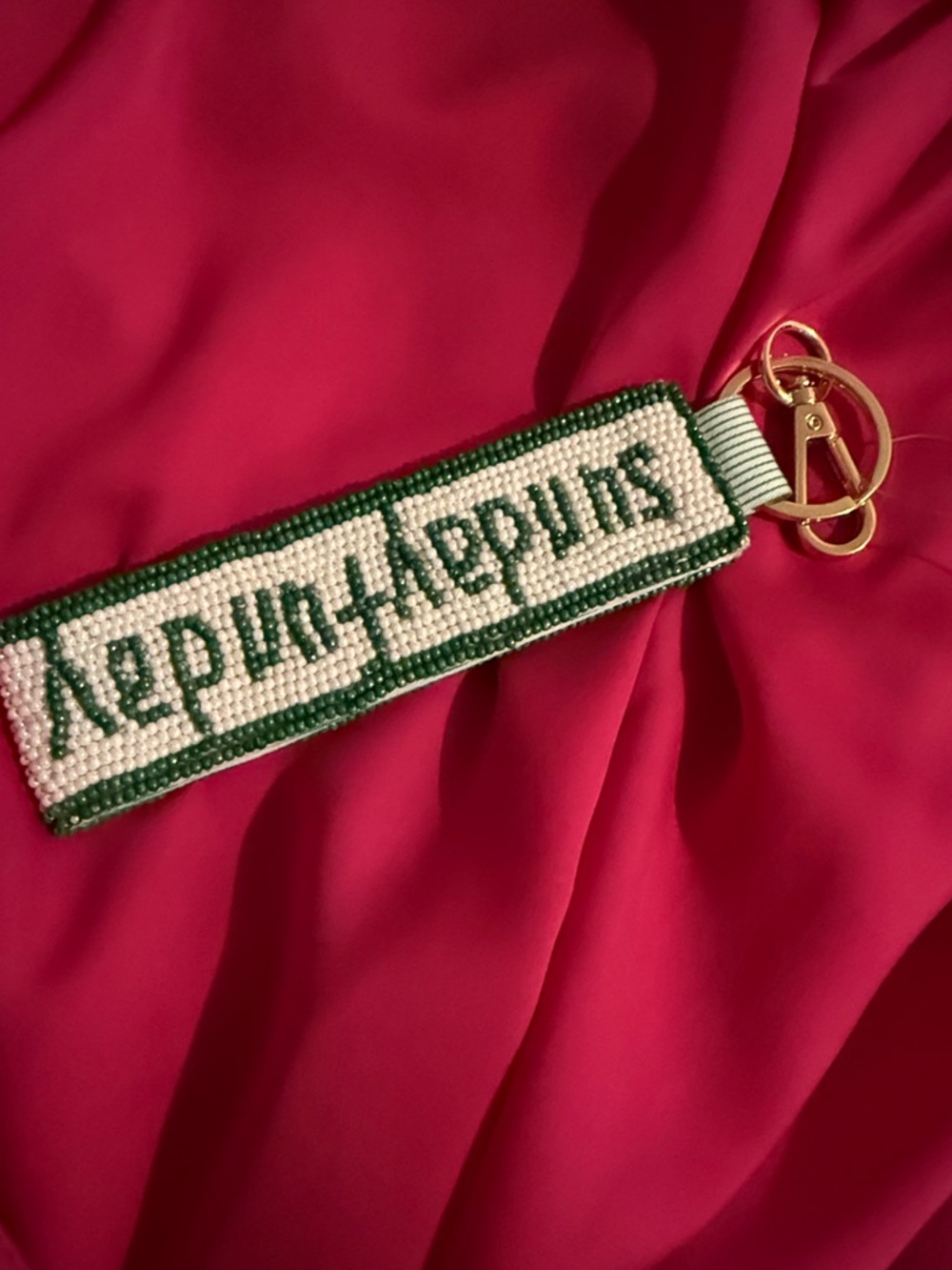 Anthropology Beaded Keychain - Picture 2 of 4
